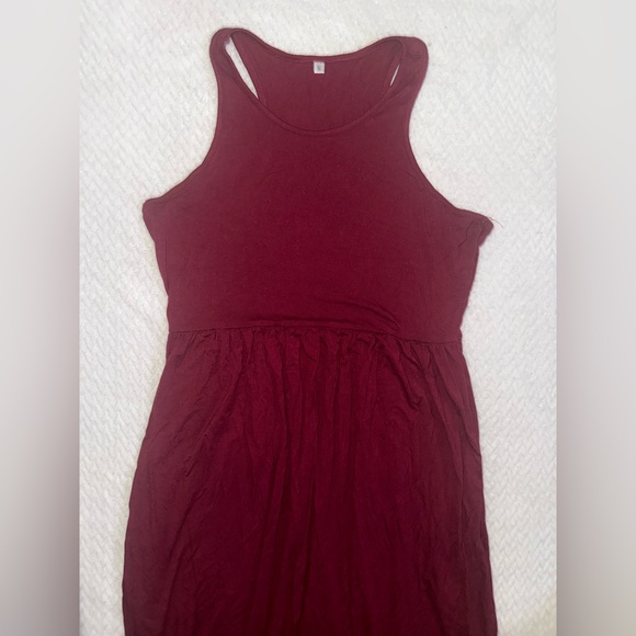 Burgundy Razorback Maxi Dress - Picture 3 of 6